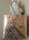 Bolsa MK Mirror Metallic North South  Tote